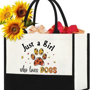 Brand New Dog Lover Tote Bag 14x6x11 Cute Dog Gift for Woman